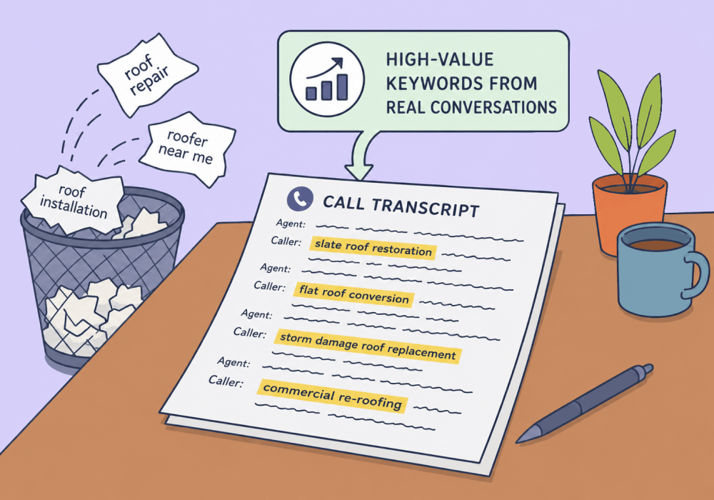Illustration showing concepts related to How to: Mine Voice-of-Customer Data for Niche Keywords