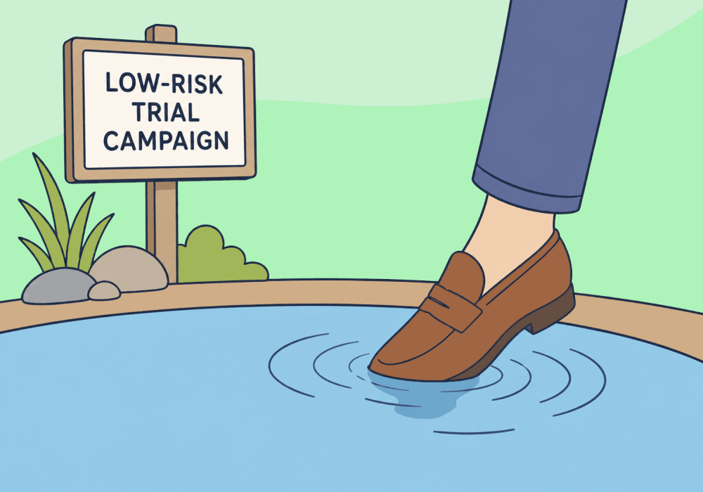 Illustration showing concepts related to The Low-Risk 