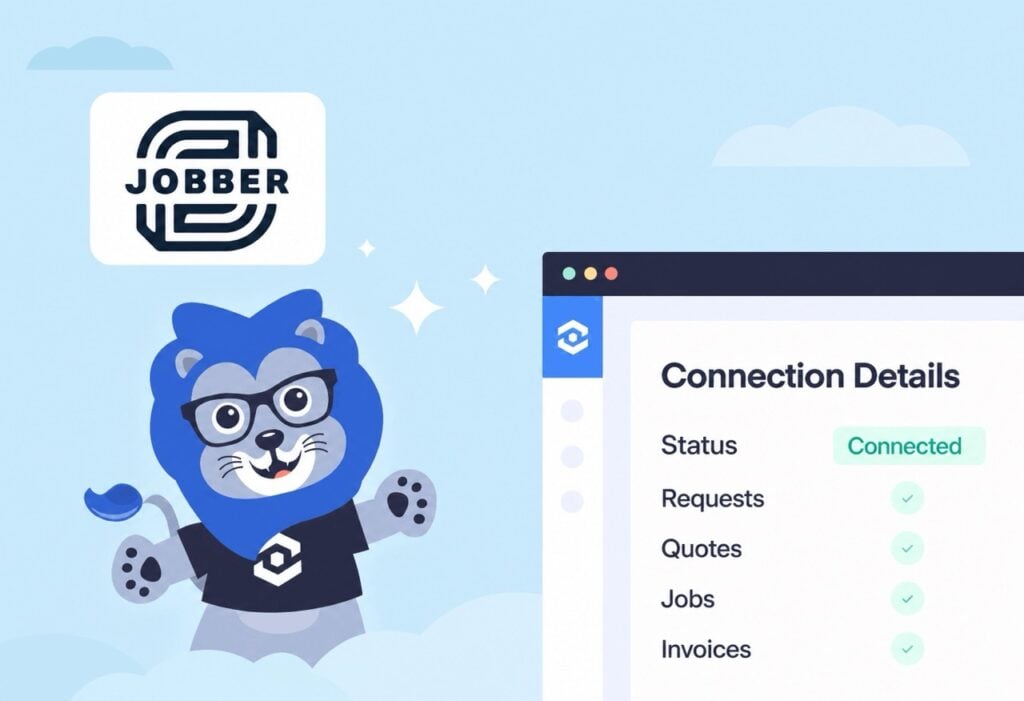 Illustration showing concepts related to The Jobber Integration Now Tracks Quotes, Jobs, and Revenue