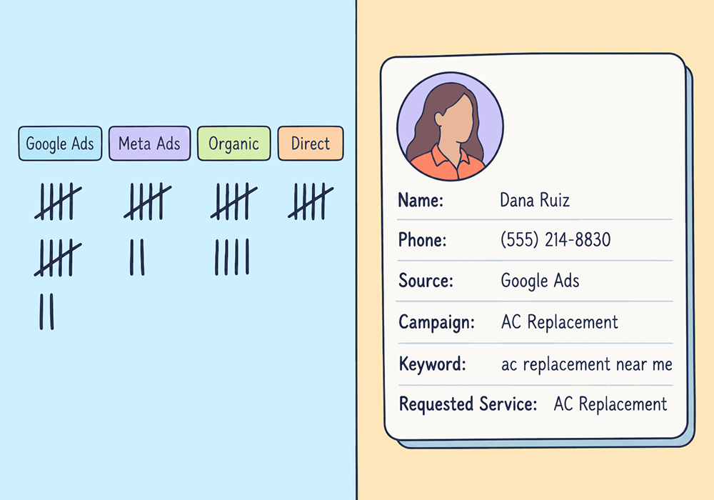 Illustration showing concepts related to Counting Leads Isn't the Same as Capturing Them