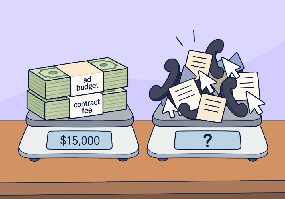 Illustration showing concepts related to Is Your Marketing Worth What It Costs?